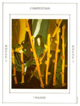 ̺ - Tarot of the Tapestry - Ȩ - Seven Of Wands