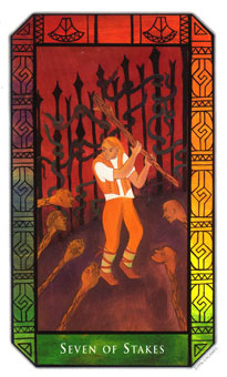 ʷʫ - Kalevala Tarot - Ȩ - Seven Of Wands