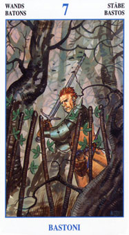 ش˵ - The Secret Tarots - Ȩ - Seven Of Wands