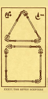 ˣUSG - Egyptian Tarot - Ȩ - Seven Of Wands