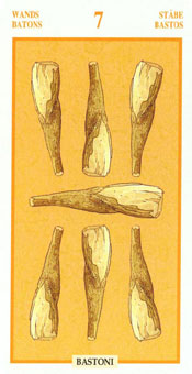 ƽ - Tarots Of The Golden Dawnt - Ȩ - Seven Of Wands