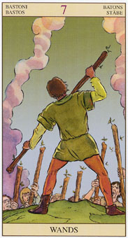 ӽΰ - Tarot of the New Vision - Ȩ - Seven Of Wands