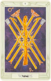  - Croley Tarot - Ȩ - Seven Of Wands