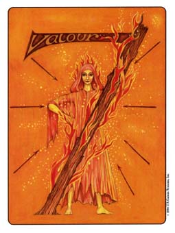  - Gill Tarot - Ȩ - Seven Of Wands