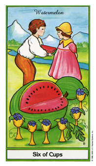 ҩ - Herbal Tarot - ʥ - Six Of Cups