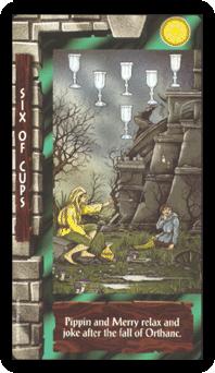 ֮ - Lord of the Rings Tarot - ʥ - Six Of Cups