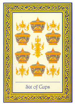 ̩ʼ - Royal Thai Tarot - ʥ - Six Of Cups