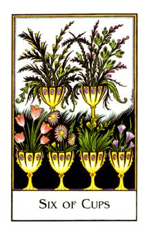  - Palladini Tarot - ʥ - Six Of Cups