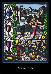 羫 - The World Spirit Tarot - ʥ - Six Of Cups