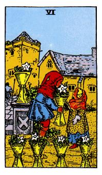 ¡ΰ - Rider Waite Tarot - ʥ - Six Of Cups