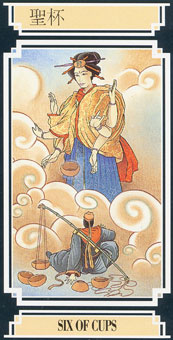  - Golden Dragon Tarot - ʥ - Six Of Cups