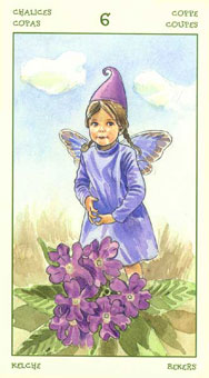 ֮ - The Spirit Of Flowers Tarot - ʥ - Six Of Cups