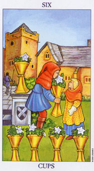 ΰ - Radiant Rider-Waite Tarot - ʥ - Six Of Cups