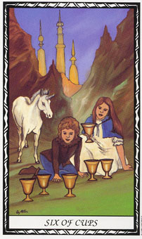  - Unicorn Tarot - ʥ - Six Of Cups