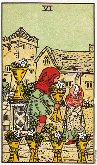 ԭʼΰ - Original Rider-Waite Tarot - ʥ - Six Of Cups