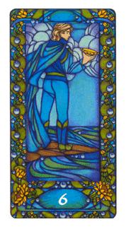  - Art Nouveau Tarot - ʥ - Six Of Cups