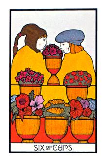 ̫ʱ - Aquarian Tarot - ʥ - Six Of Cups