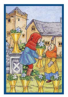 ³ - Epicurean Tarot - ʥ - Six Of Cups