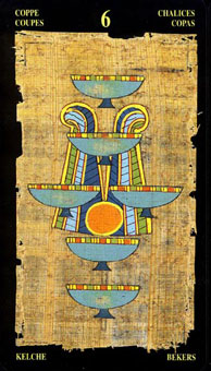  - Egyptian Tarot - ʥ - Six Of Cups