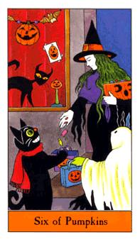 ʥ - Halloween Tarot - Ǯ - Six Of Pentacles