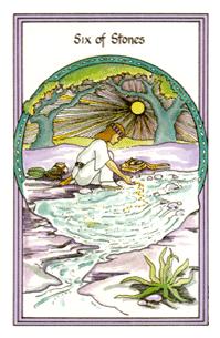 Ůҽ - Medicine Woman Tarot - Ǯ - Six Of Pentacles