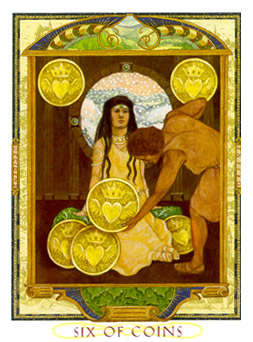  - Lovers Path Tarot - Ǯ - Six Of Pentacles