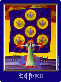  - New Century Tarot - Ǯ - Six Of Pentacles