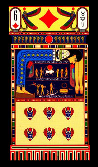 ͸֮ʥ - Holy Tot Tarot - Ǯ - Six Of Pentacles