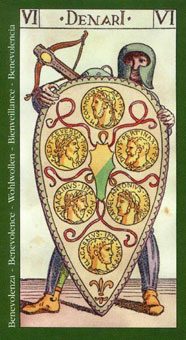  - Tarot Of Master - Ǯ - Six Of Pentacles