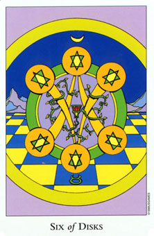  - Tarot Of The Sephiroth - Ǯ - Six Of Pentacles