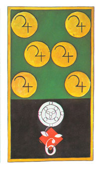 岼˹ - Papus Tarots - Ǯ - Six Of Pentacles