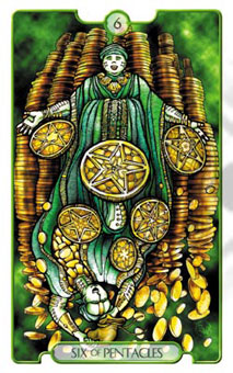 ʾ¼ - Revelations (Adflatus) Tarot - Ǯ - Six Of Pentacles