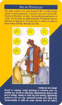 ΰ - Quick and Easy Tarot - Ǯ - Six Of Pentacles