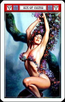 ˹Լ - Boris Vallejo Tarot - Ǯ - Six Of Pentacles