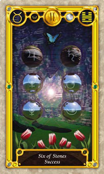 Ѱ - Quest Tarot - Ǯ - Six Of Pentacles