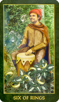 䴫˵ - Folklore Tarot - Ǯ - Six Of Pentacles