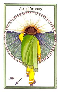 Ůҽ - Medicine Woman Tarot -  - Six Of Swords