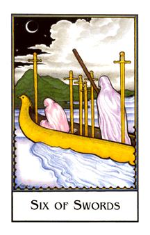  - Palladini Tarot -  - Six Of Swords