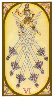 ո - Renaissance Tarot -  - Six Of Swords