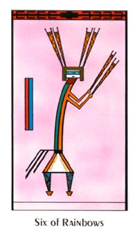 ʥ - Santa Fe Tarot -  - Six Of Swords