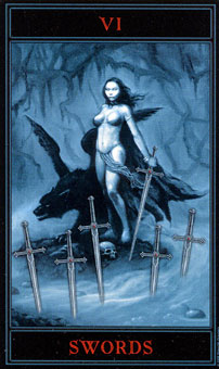  - The Gothic Tarot -  - Six Of Swords