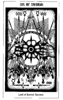 ʿ - The Hermetic Tarot -  - Six Of Swords