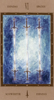 Թ - The Labyrinth Tarots -  - Six Of Swords