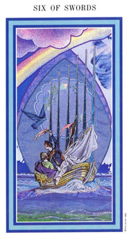 Ȼ - The Enchanted Tarot -  - Six Of Swords