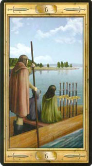 ͼԿΰ - Pictorial Key Tarot -  - Six Of Swords