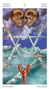 ռ˿ - Wirth Tarot Of Trade Edition -  - Six Of Swords