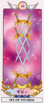 ϣ - Grecian Eudaemon Tarot -  - Six Of Swords