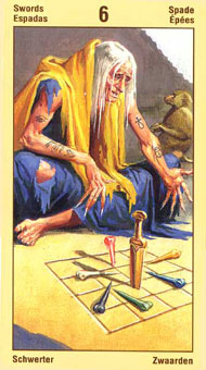 ˹ - Ramses Tarot of Eternity -  - Six Of Swords