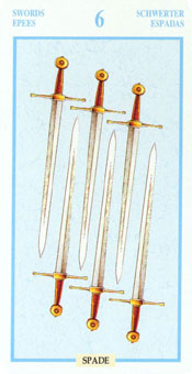 ƽ - Tarots Of The Golden Dawnt -  - Six Of Swords