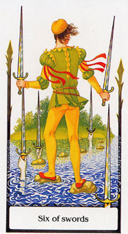 ž - Tarot Of The Old Path -  - Six Of Swords